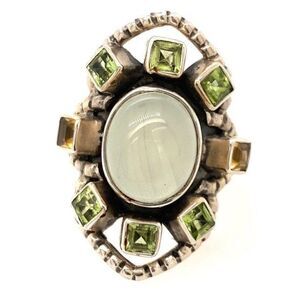 Nicky Butler 925 Moonstone, Peridot & Ci